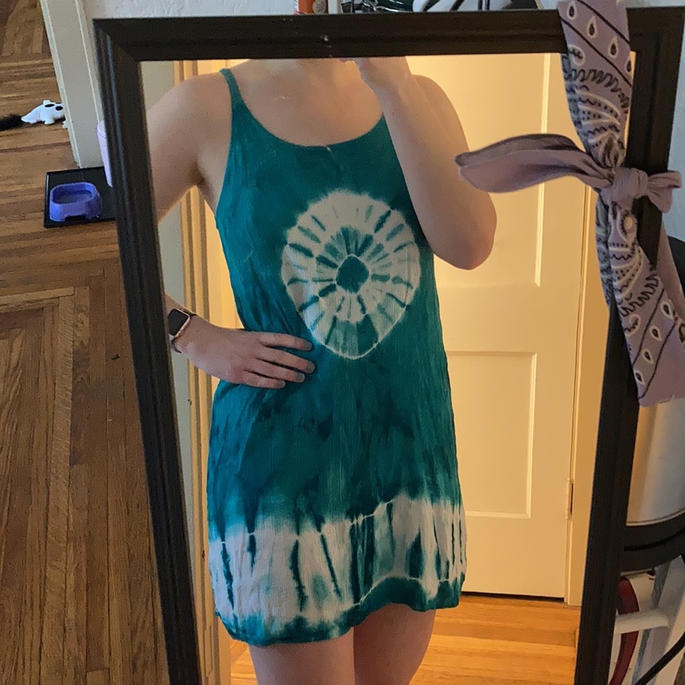 Tie dye swim cover
